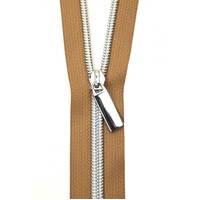 Zippers By the Yard Natural Tape Nickle  #5
