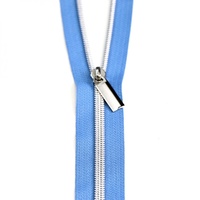 Zippers By The Yard Blue Jean Tape Nickel  #5