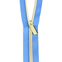 Zippers By The Yard Blue Jean Tape Gold  #5