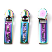 Zipper Pulls "Handmade"  Iridescent