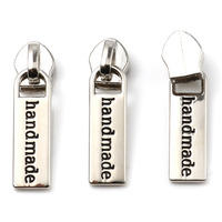 Zipper Pulls "Handmade"  Nickel