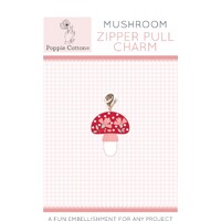 Zipper Pull Charm - Mushroom