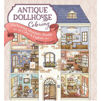 Antique Dollhouse Coloring Book