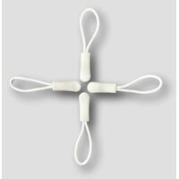 Zipper Widget - 4 Pack - White