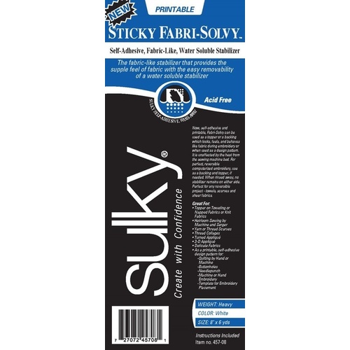 Sulky Sticky Fabri Solvy Roll