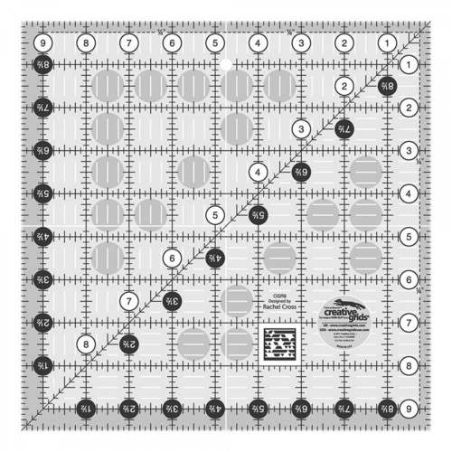Creative Grids 7.5 Square Quilting Ruler Template CGR7