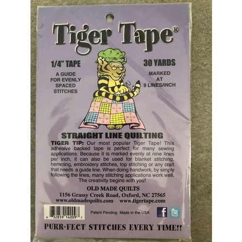 Tiger Tape 9 Marks Inch